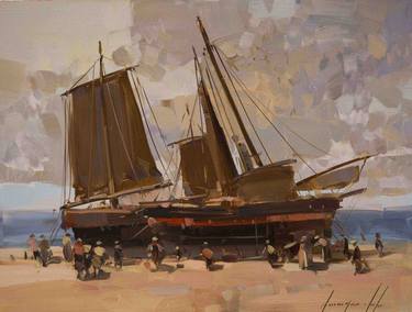 Print of Sailboat Paintings by Vahe Yeremyan