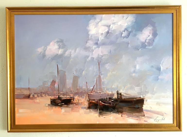 Original Impressionism Seascape Painting by Vahe Yeremyan