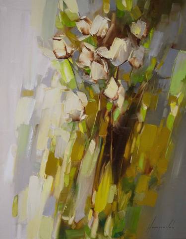 Original Abstract Floral Paintings by Vahe Yeremyan