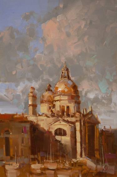 Print of Architecture Paintings by Vahe Yeremyan