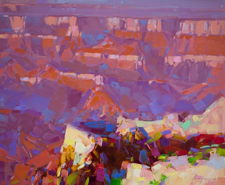 Grand Canyon Landscape oil Painting Original Handmade One of a Kind