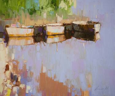 Print of Fine Art Boat Paintings by Vahe Yeremyan