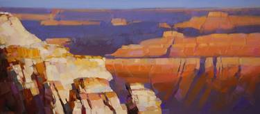Grand Canyon  Large Oil Painting on Canvas Handmade Original Signed thumb