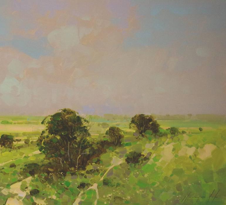 Original Fine Art Landscape Painting by Vahe Yeremyan