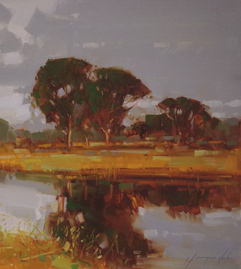 Original Fine Art Landscape Painting by Vahe Yeremyan