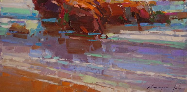 Original Impressionism Seascape Painting by Vahe Yeremyan