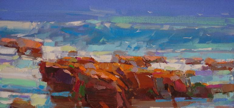 Original Impressionism Seascape Painting by Vahe Yeremyan