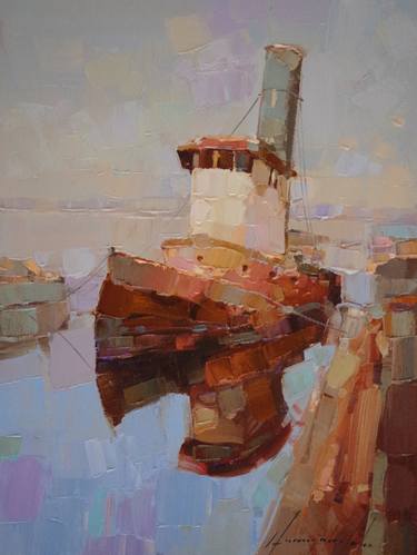 Print of Fine Art Boat Paintings by Vahe Yeremyan