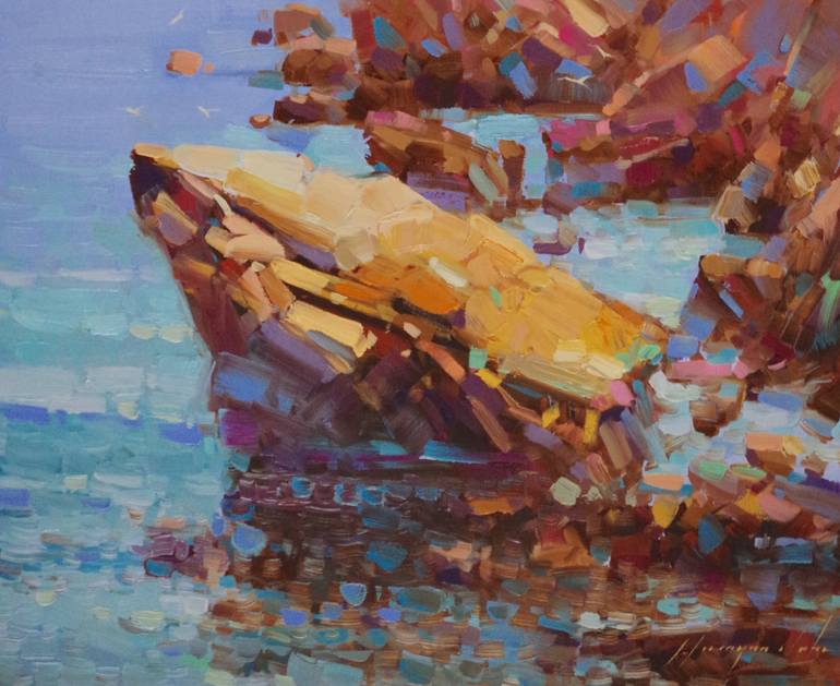 Original Impressionism Seascape Painting by Vahe Yeremyan