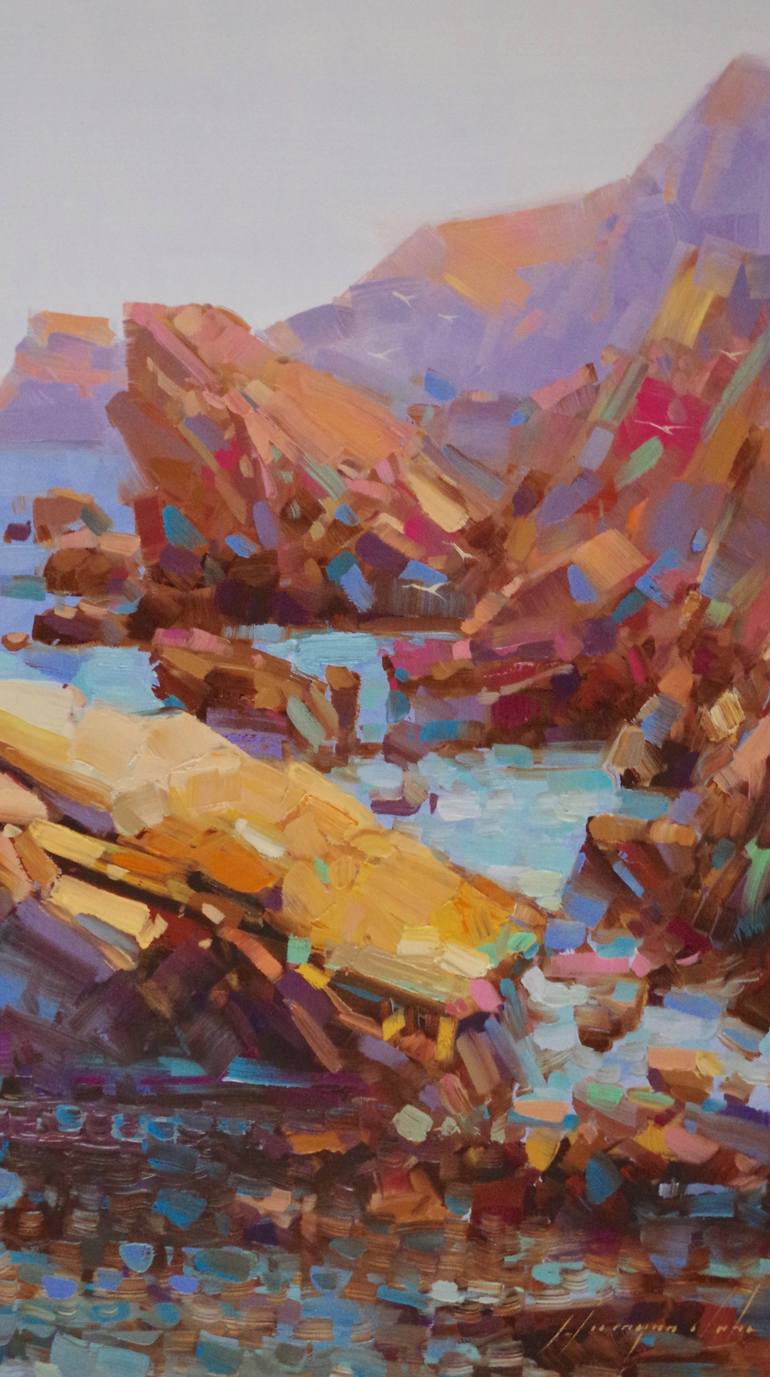 Original Impressionism Seascape Painting by Vahe Yeremyan