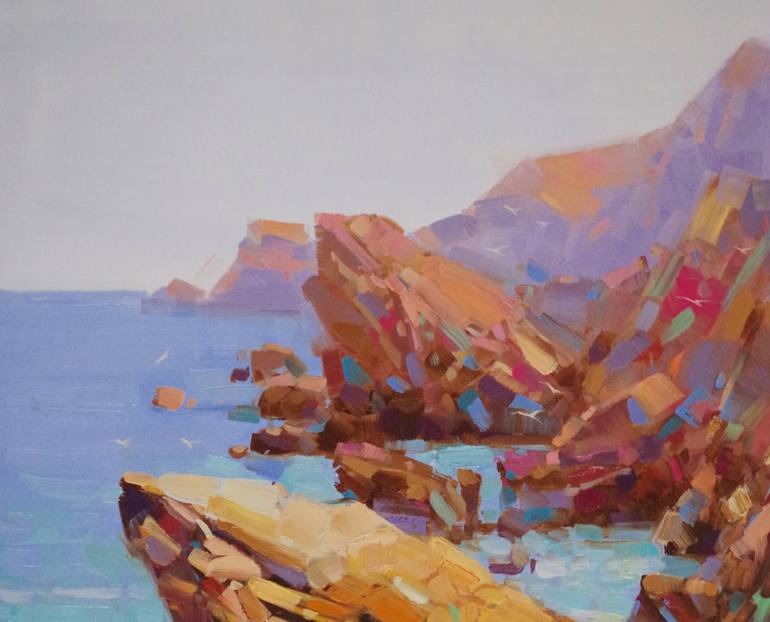 Original Impressionism Seascape Painting by Vahe Yeremyan