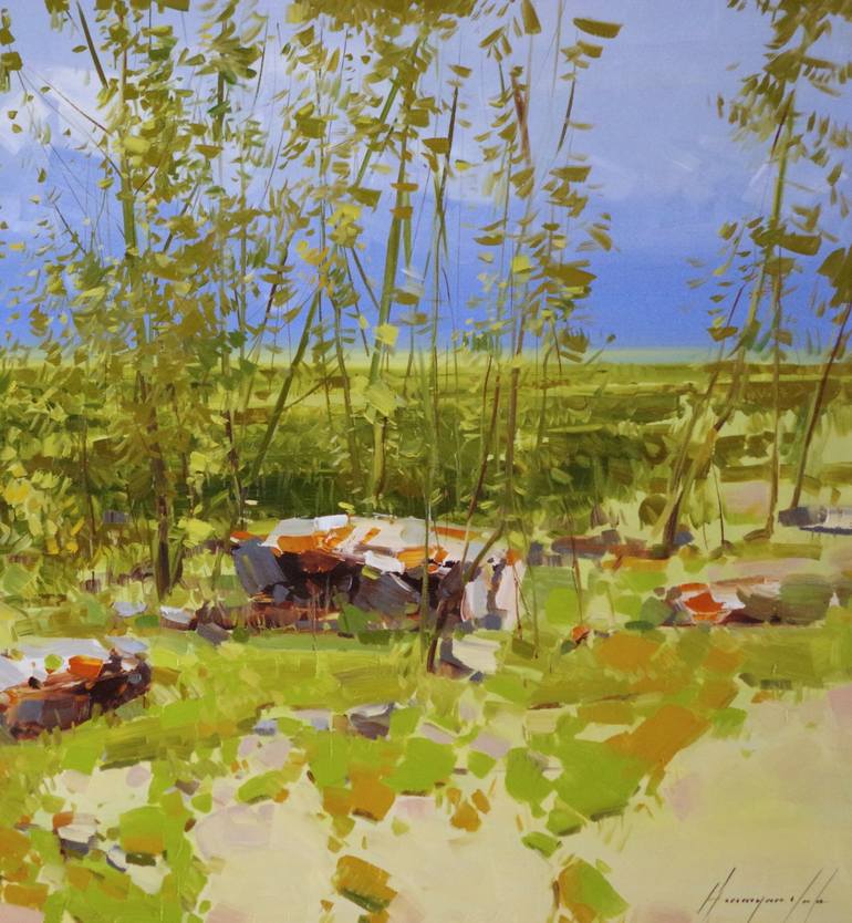 Original Impressionism Landscape Painting by Vahe Yeremyan