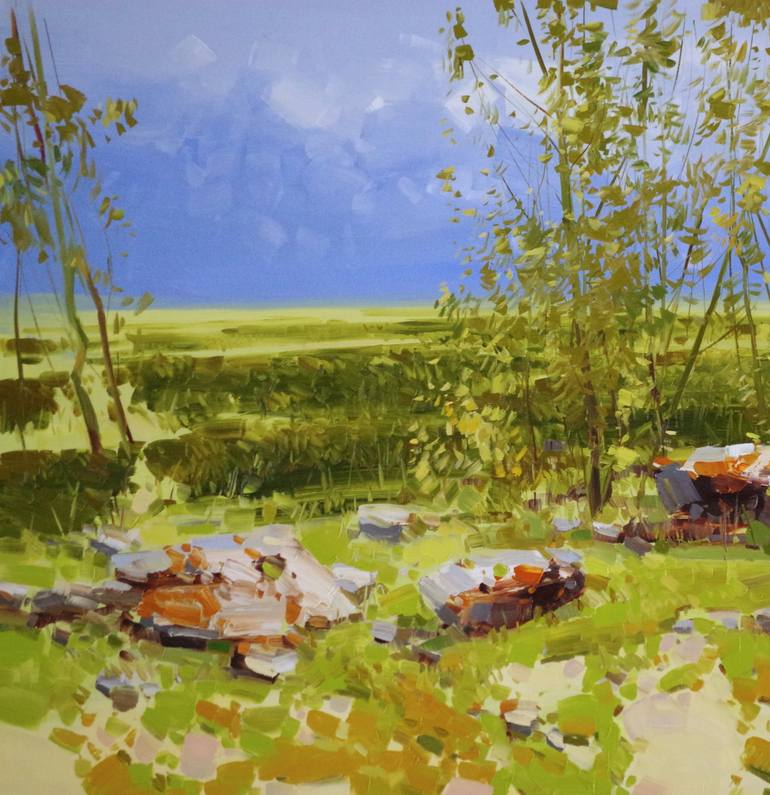 Original Impressionism Landscape Painting by Vahe Yeremyan