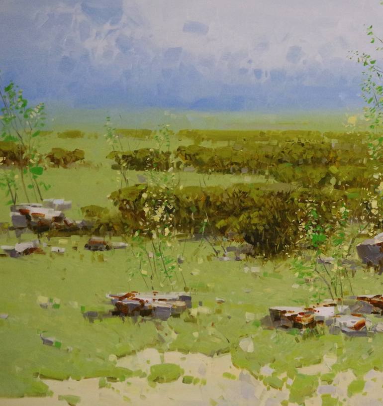 Original Realism Landscape Painting by Vahe Yeremyan