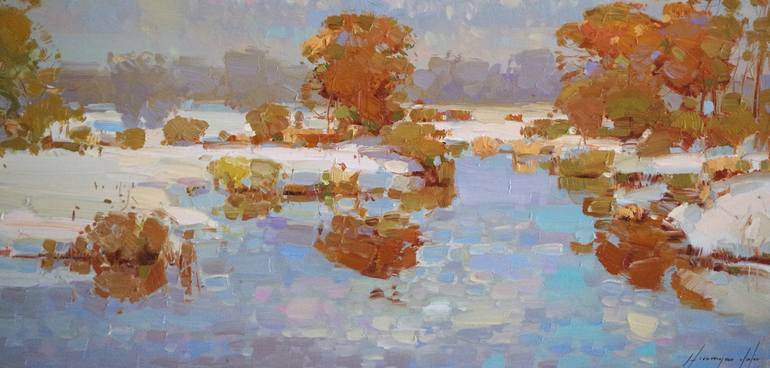 Original Impressionism Landscape Painting by Vahe Yeremyan