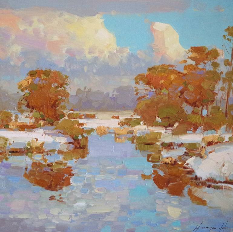 Original Impressionism Landscape Painting by Vahe Yeremyan