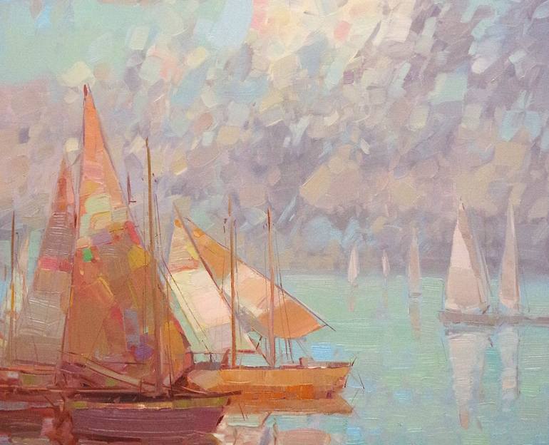 Original Fine Art Seascape Painting by Vahe Yeremyan