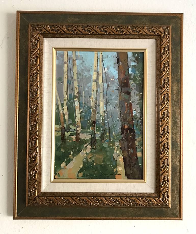 Original Fine Art Tree Painting by Vahe Yeremyan