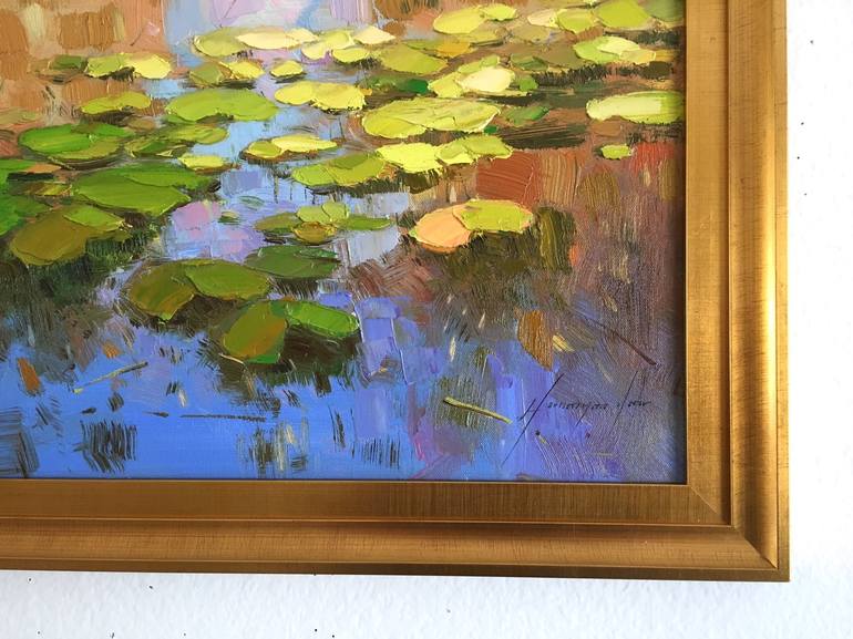 Original Fine Art Garden Painting by Vahe Yeremyan