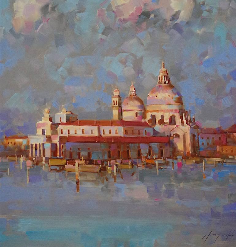 Original Fine Art Architecture Painting by Vahe Yeremyan