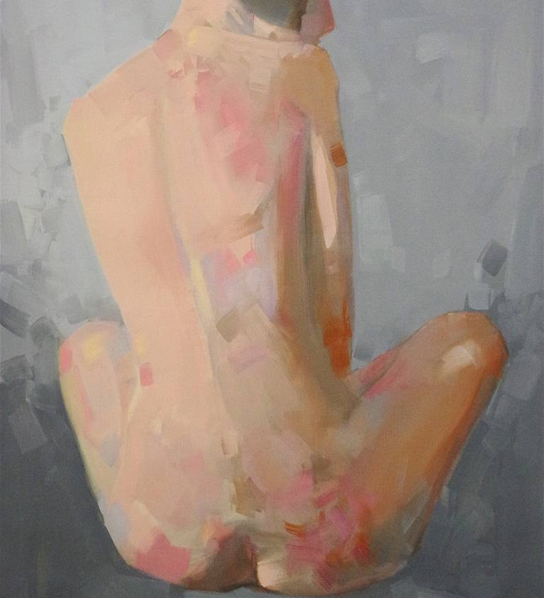 Original Fine Art Nude Painting by Vahe Yeremyan