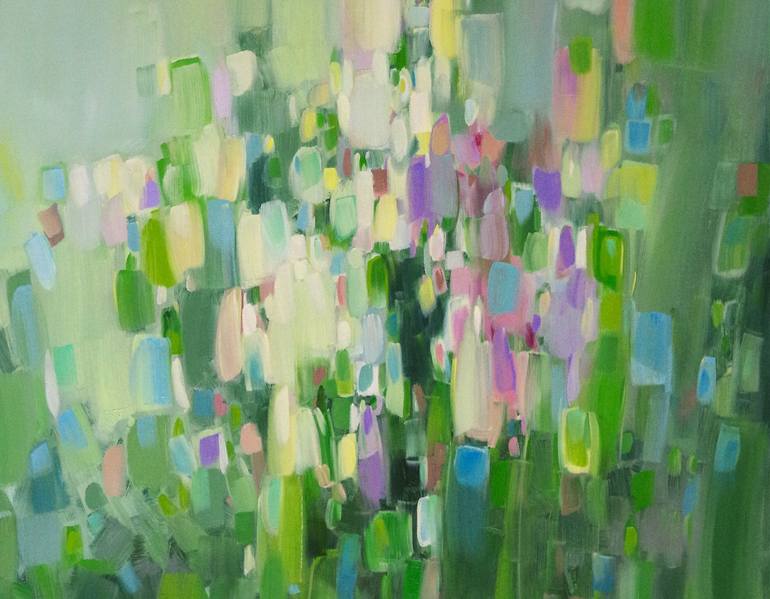 Original Art Deco Abstract Painting by Vahe Yeremyan