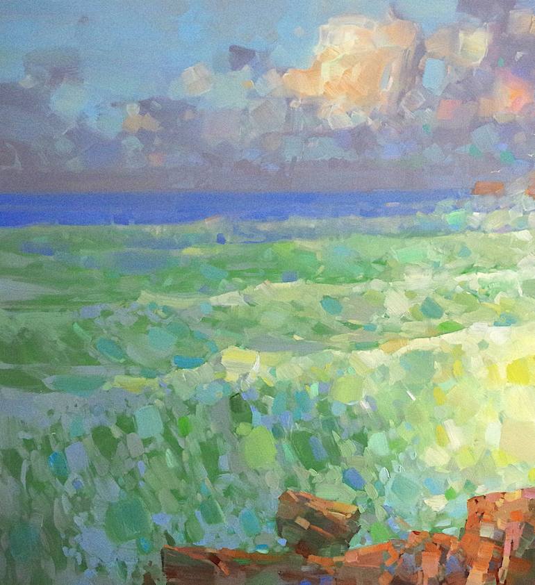 Original Fine Art Seascape Painting by Vahe Yeremyan