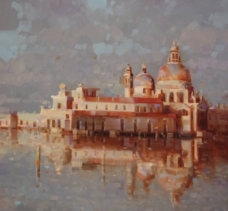 Original Impressionism Architecture Painting by Vahe Yeremyan