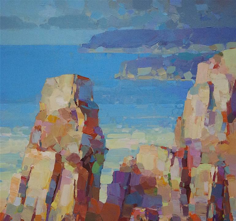 Original Impressionism Seascape Painting by Vahe Yeremyan
