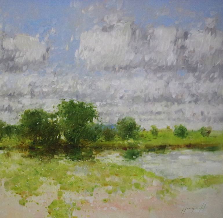 Original Impressionism Landscape Painting by Vahe Yeremyan