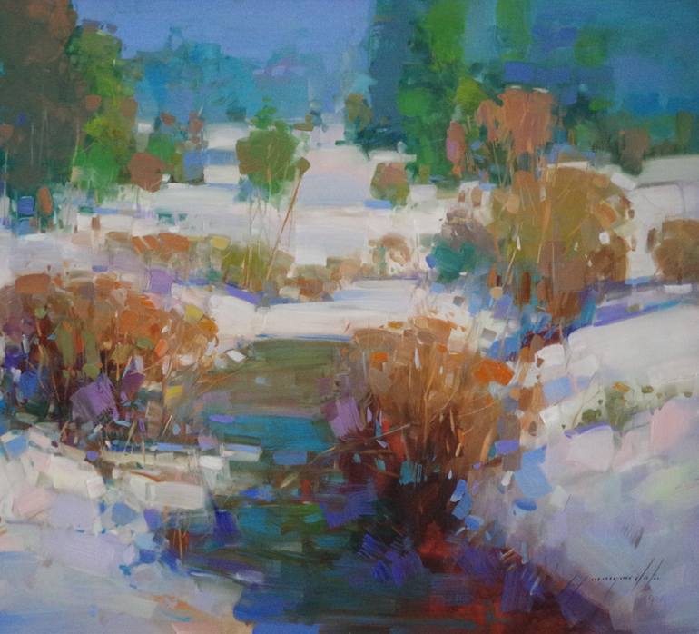 Original Impressionism Landscape Painting by Vahe Yeremyan