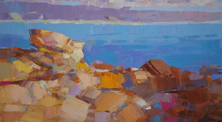 Original Impressionism Seascape Painting by Vahe Yeremyan