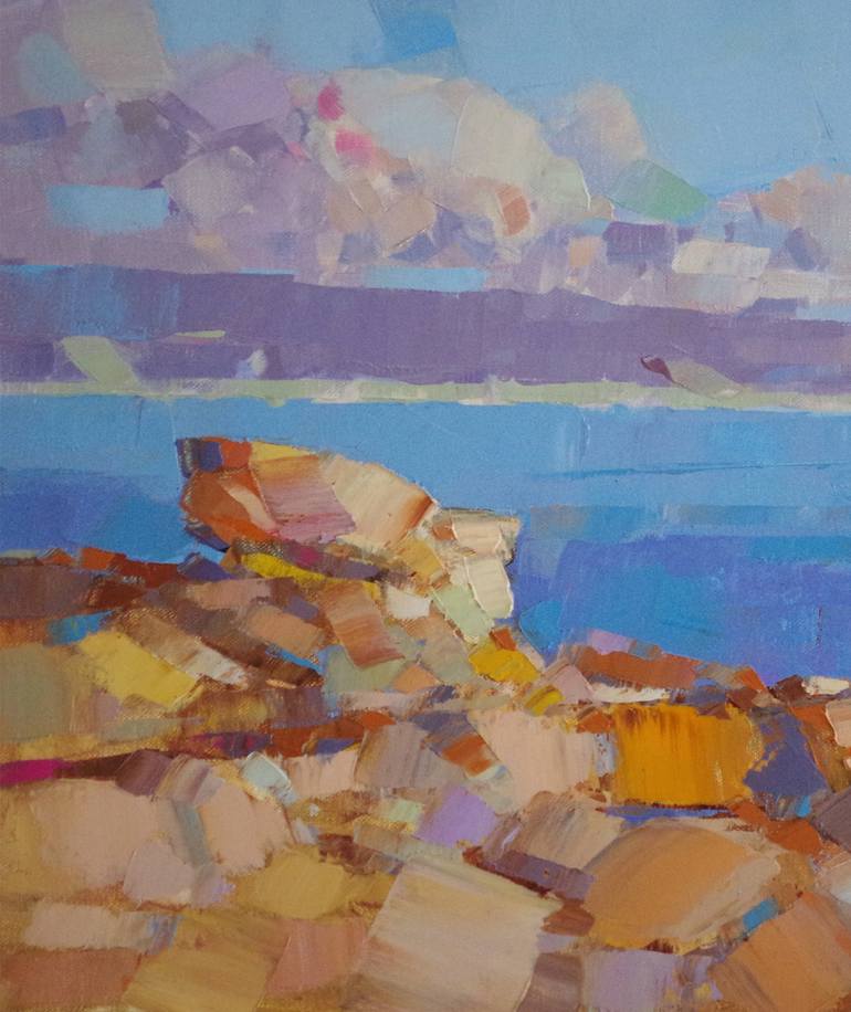 Original Impressionism Seascape Painting by Vahe Yeremyan