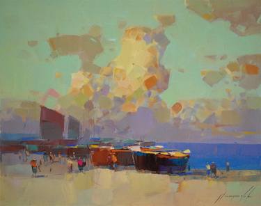 Print of Modern Seascape Paintings by Vahe Yeremyan