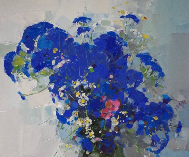 Original Impressionism Floral Painting by Vahe Yeremyan