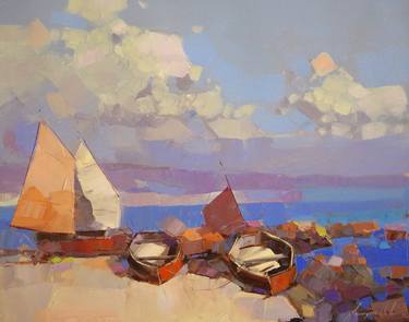 Print of Fine Art Seascape Paintings by Vahe Yeremyan