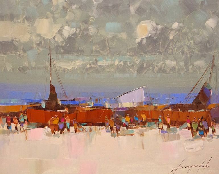 Original Other Seascape Painting by Vahe Yeremyan