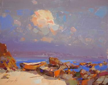 Print of Fine Art Boat Paintings by Vahe Yeremyan