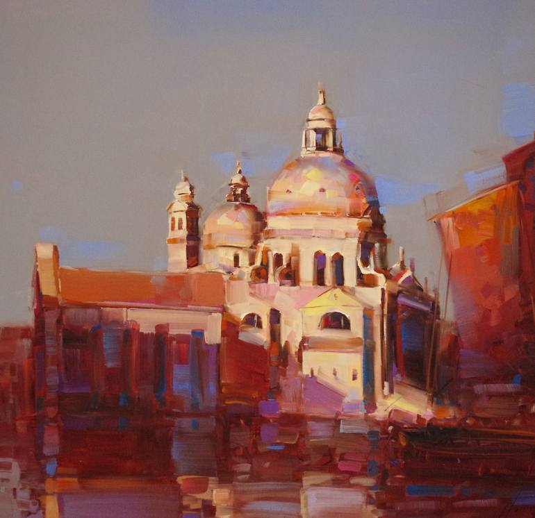 Original Fine Art Cities Painting by Vahe Yeremyan