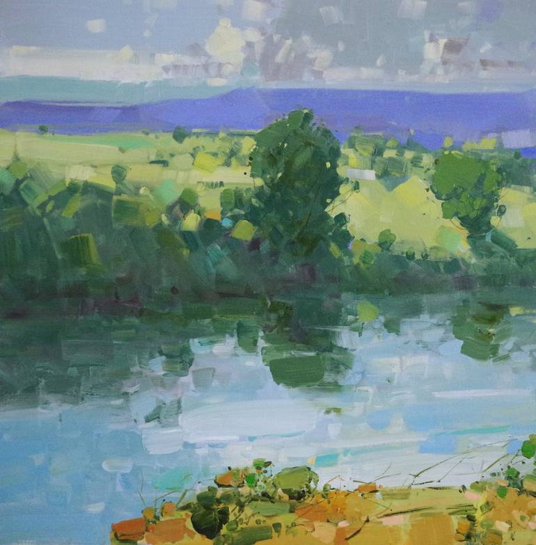 Original Impressionism Landscape Painting by Vahe Yeremyan