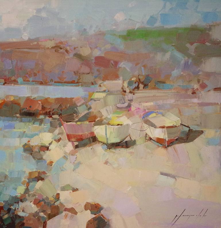 Original Impressionism Seascape Painting by Vahe Yeremyan