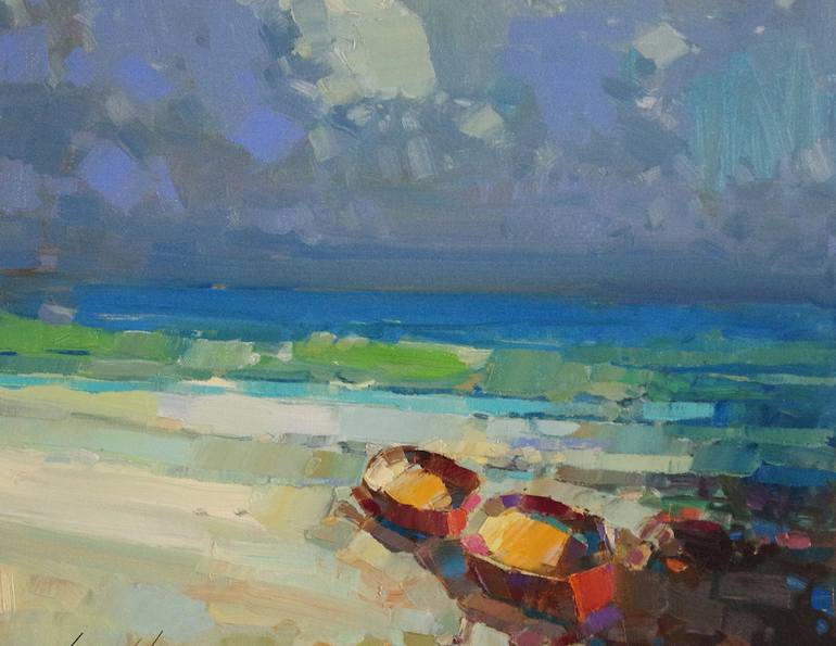 Original Fine Art Seascape Painting by Vahe Yeremyan