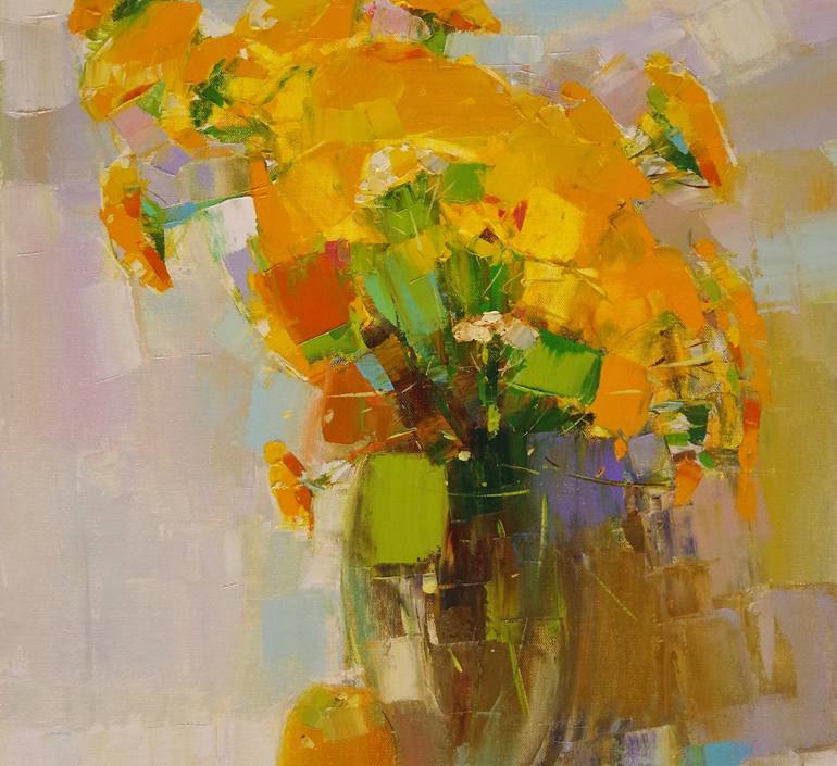 Original Floral Painting by Vahe Yeremyan