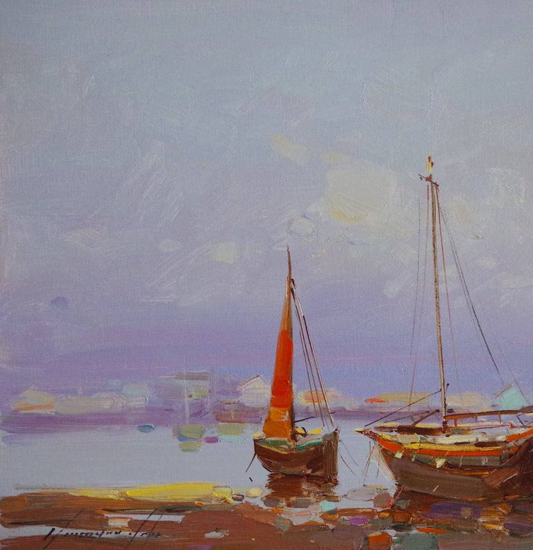 Original Impressionism Seascape Painting by Vahe Yeremyan