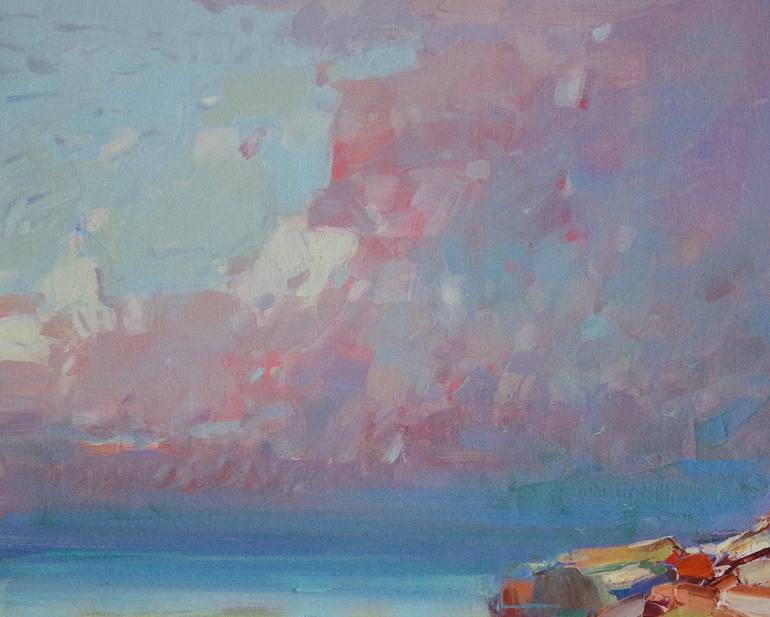 Original Fine Art Seascape Painting by Vahe Yeremyan