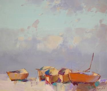 Print of Fine Art Boat Paintings by Vahe Yeremyan