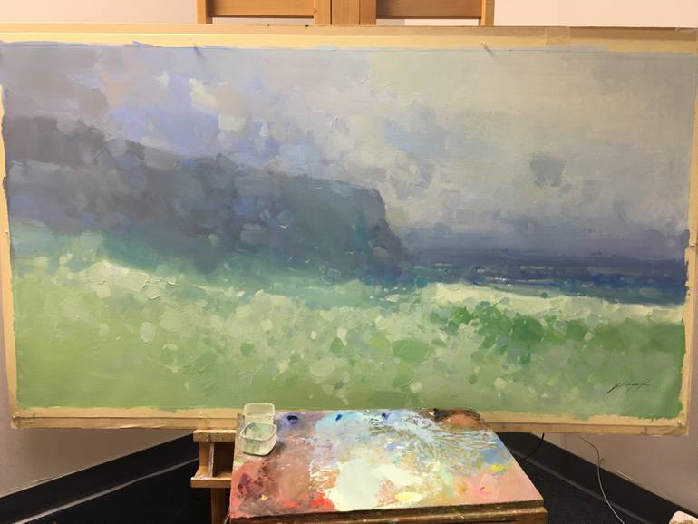 Original Impressionism Seascape Painting by Vahe Yeremyan