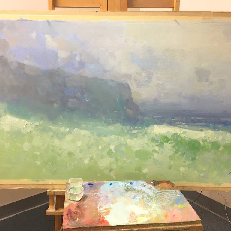 Original Impressionism Seascape Painting by Vahe Yeremyan