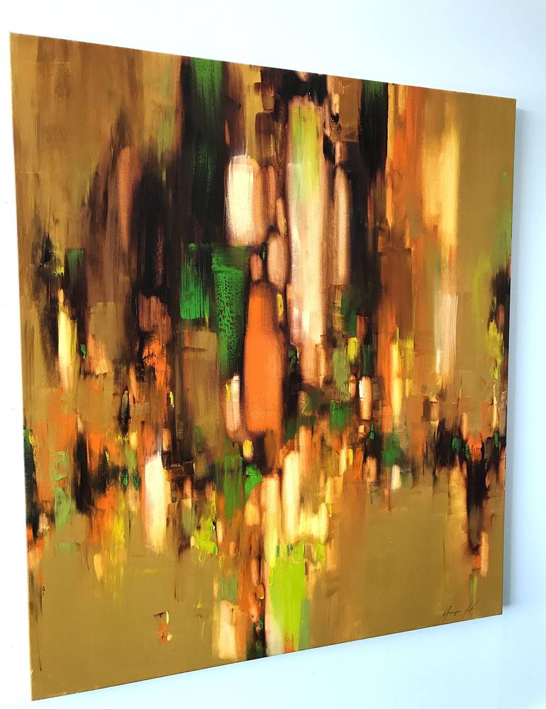 Original Fine Art Abstract Painting by Vahe Yeremyan