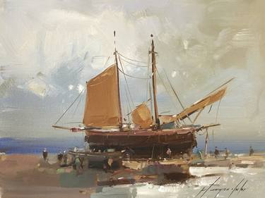 Print of Fine Art Sailboat Paintings by Vahe Yeremyan